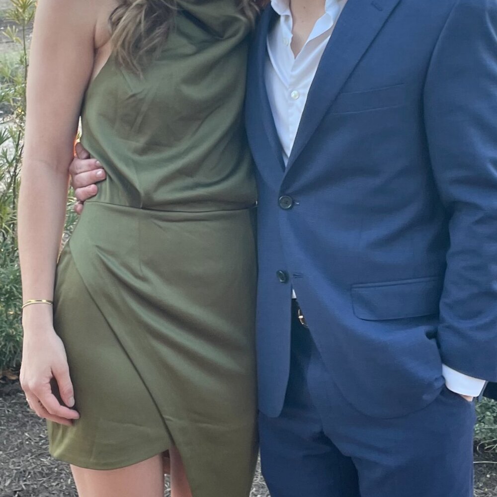 Elliat Olive Green Cocktail Dress